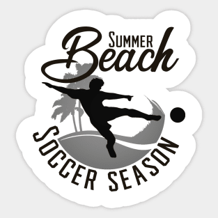 Summer beach soccer season Sticker